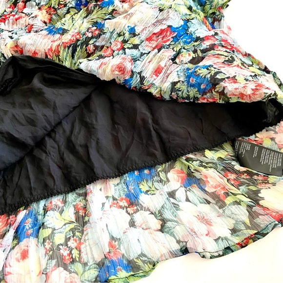 Anthropologie The Marais Printed Chiffon Maxi Dress Size XS Sheer Ruffled Tiers - Picture 11 of 16